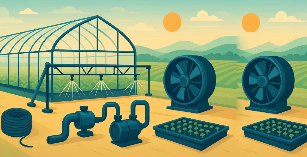 تجهیزات گلخانه گروه اولیدی بازرگانی مهرگان سحر